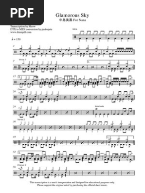 Mika Nakashima Glamorous Sky Pdf Musical Compositions Songs
