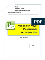 Manajemen Proyek Menggunakan Ms Project 2010
