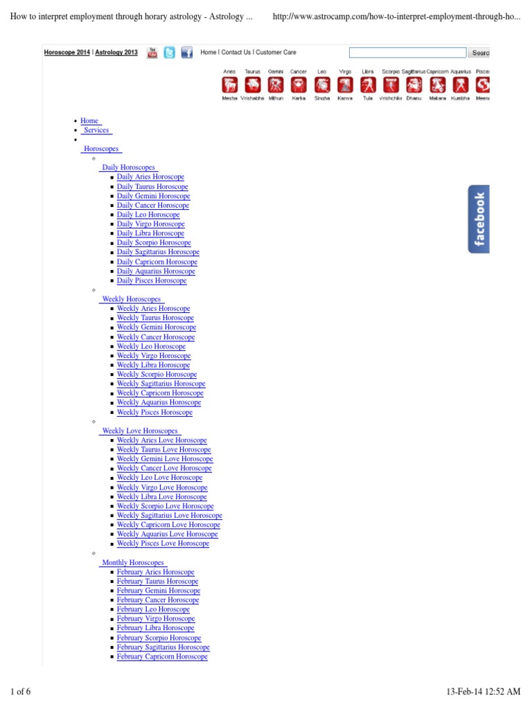 How to Interpret Employment Through Horary Astrology - Astrology & Horoscope  | Horoscope | Astrological Sign