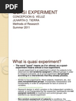 Quasi Experiment