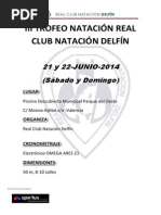 Bases III Trofeo Real Club Natación Delfín