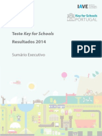 Iave 2014 - Teste Key For Schools Resultados 2014, Sumário Executivo (14 Jul) PDF