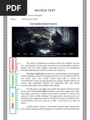 Contoh Review Text Film Bahasa Inggris Barisan Contoh