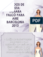 Vestidos de Fiesta Tamara Falcó Para Aire Barcelona 2013