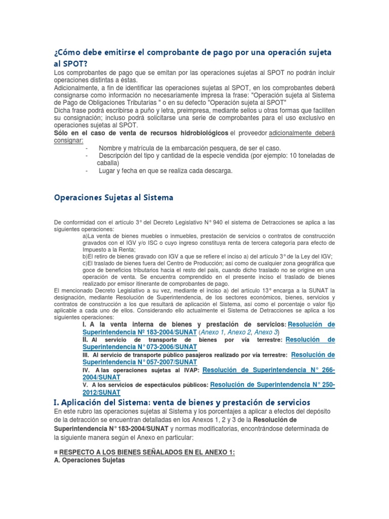 Comprobantes de Pago para SPOT | PDF | Pagos | Impuestos