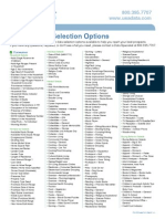 Databases & Selection Options: Consumer