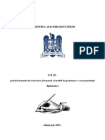 Ghid Privind Normele de Redactare Formatele Si Modul de Gestionare A Corespondentei Diplomatice