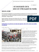 Según Informe El Crecimiento de La Educación Superior en Chile Superó La Media de La Ocde _ Educación _ LA TERCERA