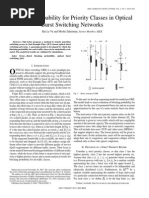 Blocking Probability for Priority Classes in Optical