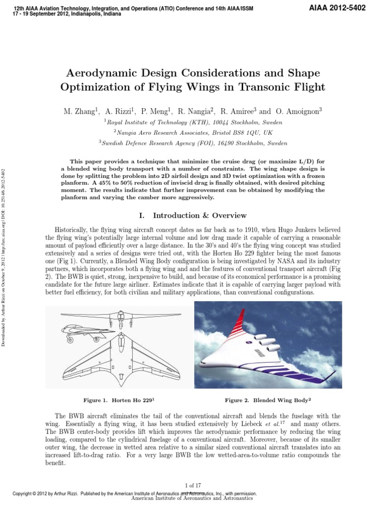 Aerodynamic Design Considerations and Shape | PDF | Drag (Physics ...