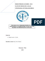 Taller de Investigacion i Sindrome Metabolico