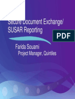 Secure Document Exchange/ SUSAR Reporting: Farida Souami