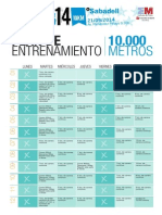 Plan Entrenamiento 10000 MXM 20142