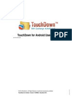 Touchdown For Android User Guide: © 2012 Nitrodesk Inc. All Rights Reserved. Unauthorized Reproduction Prohibited