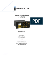 Vacuum Gauge Controller B-RAX 3000 Instruction Manual