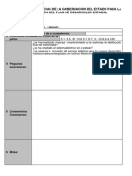 Fichas Formuladas Del Plan de Desarrollo Estadal 2013-2016