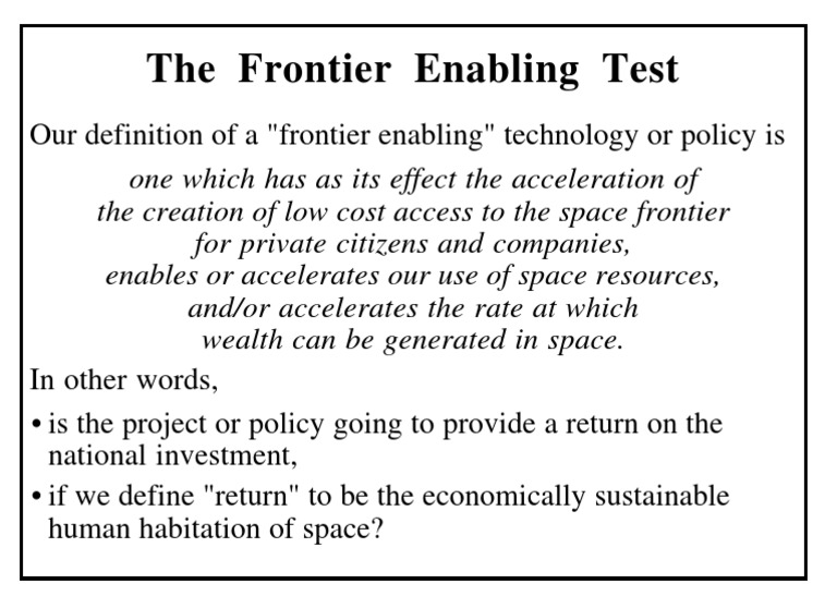 Frontier Enabling Test | PDF