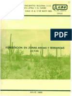 Forestacion en Zonas Aridas y Semiaridas 1985
