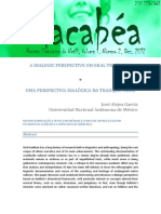 A Dialogic Perspective On Oral Tradition: José Alejos García Universidad Nacional Autónoma de México