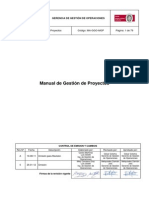 MA-GGO-MGP Rev.0 Manual de Gestión de Proyectos PDF