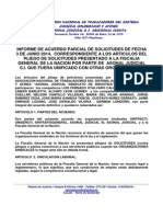 Acuerdos Parciales Negociacion Solitudes Fiscalia General de La Nacion