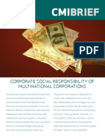 Brief: Corporate Social Responsibility of Multinational Corporations