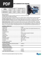 Doosan Infracore Generator Engine: Ratings (KWM/PS)