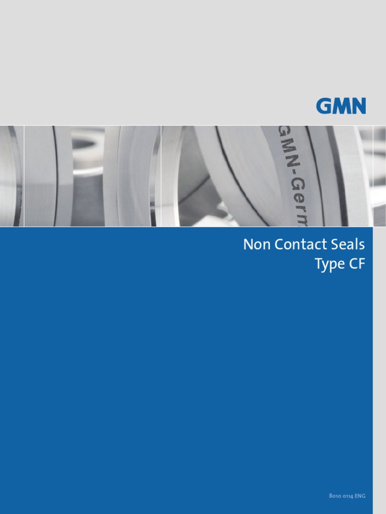 Non Contact Seal Design PDF Bearing (Mechanical) Engineering