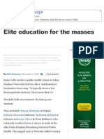 Elite Education for the Masses Through Online Courses