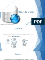 07 - Base de Datos - Atributos y Dominio