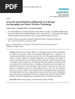 Sensors: Overview and Evaluation of Bluetooth Low Energy: An Emerging Low-Power Wireless Technology