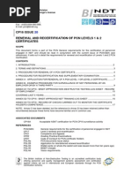 Cp16 Issue Renewal and Recertification of PCN Levels 1 & 2 Certificates