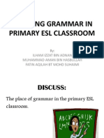 Teaching Grammar in Primary Esl Classroom