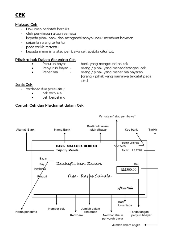 Cara Bank In Cheque Cek Di Mesin Atm Bank Perlu Baca