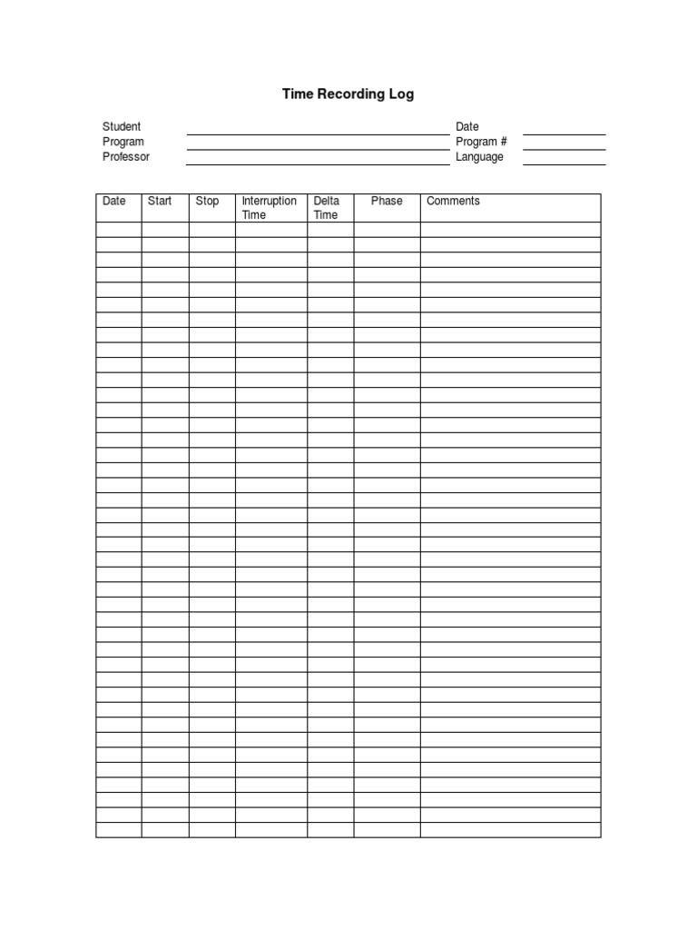PSP Forms Logsheets Subroutine Compiler