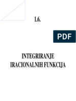 1.6. Integriranje Iracionalnih Funkcija