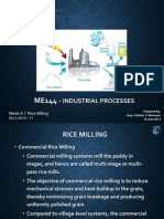 Industrial Processes: Week-2.1 Rice Milling