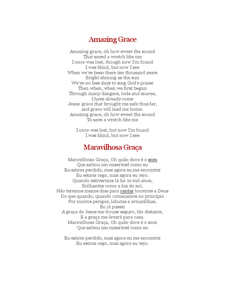 Amazing Grace (letra e trad.).pdf | Entretenimento (Geral)