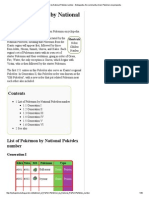 List of Pokémon by National Pokédex Number - Bulbapedia, The Community-Driven Pokémon Encyclopedia