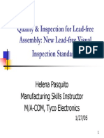 Quality & Inspection For Lead-Free Assembly: New Lead-Free Visual Inspection Standards