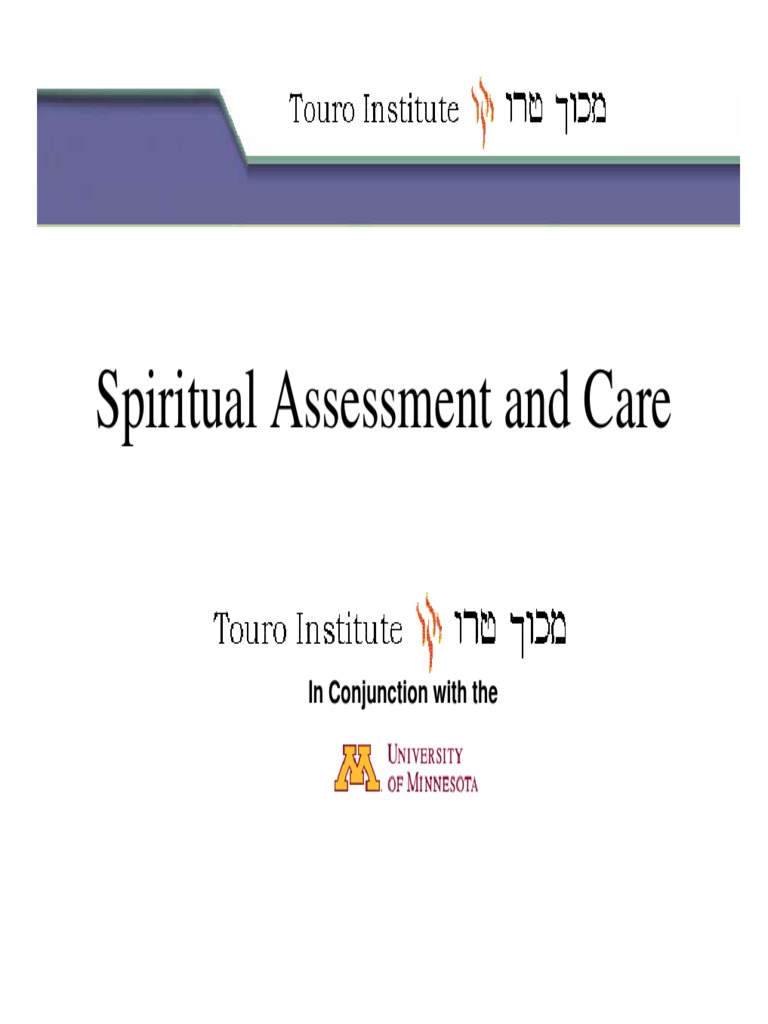 Spiritual Assessment in Holistic Care | PDF | Spirituality | Nursing