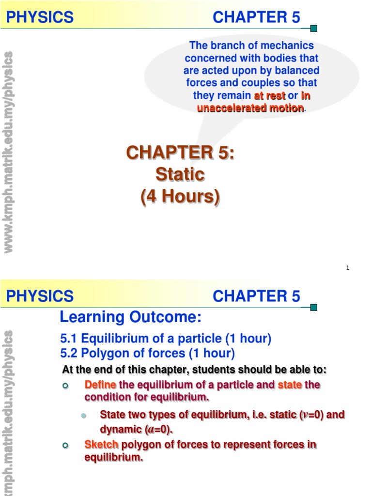 Note Chapter5 SF017 | PDF | Torque | Center Of Mass