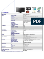 Description Panel Panel: 32" HD Digital LED TV