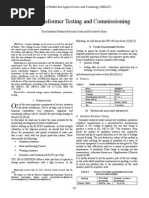 Power Transformer Testing and Commissioning PDF