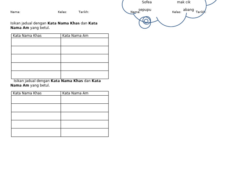 Latihan Kata Nama Darjah 2 Sjkc Pdf