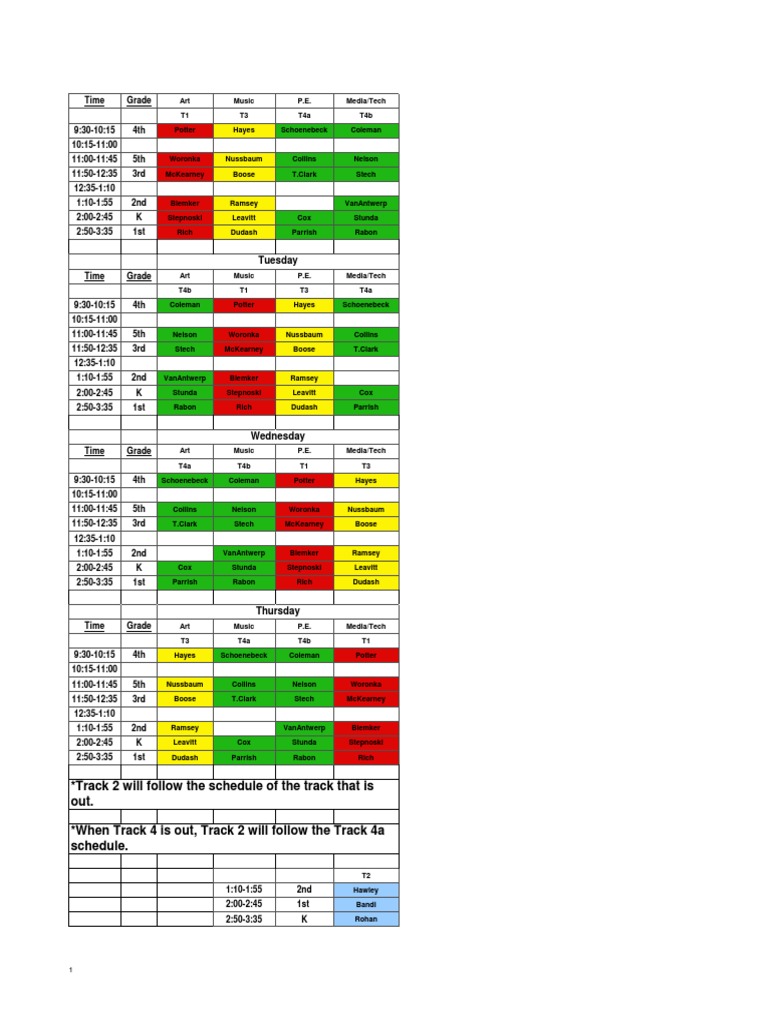 Schedule | PDF | Classics
