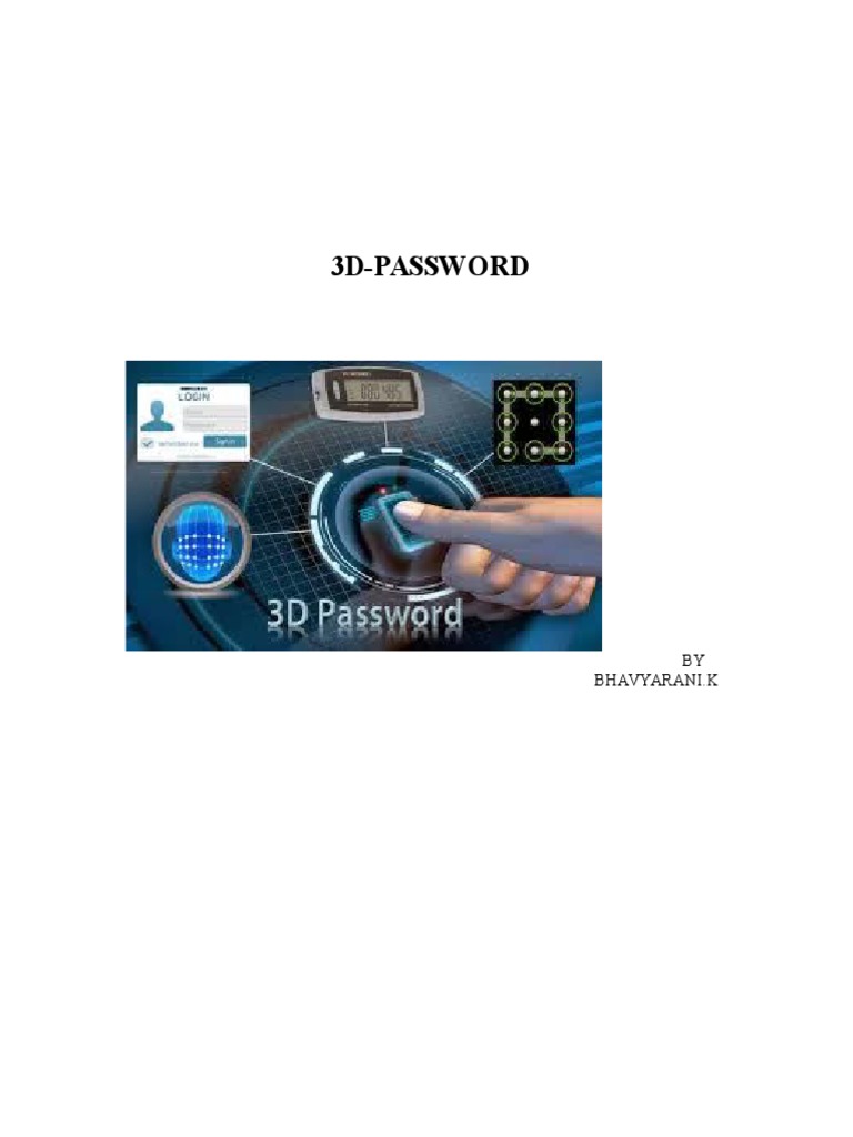 3D Password: A Secure Authentication Method | PDF | Computers