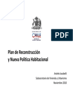 Plan de Reconstruccion Habitacional