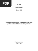 Study and Comparison of MPEG 2 and H.264 Main Profiles and Available Transcoding Methods