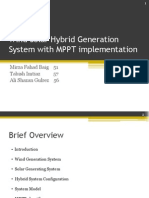 Wind Solar Hybrid Generation System With MPPT Implementation